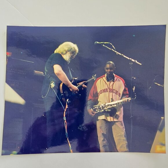 Jerry Garcia & Saxophonist Branford Marsalis Grateful Dead Licensed Photo Print - Picture 11 of 11